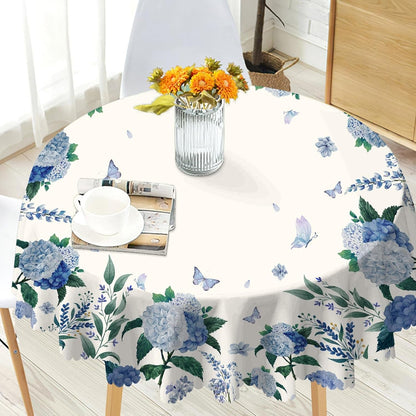 60Inch round Tablecloth Waterproof Stain Wrinkle Free Table Cover8