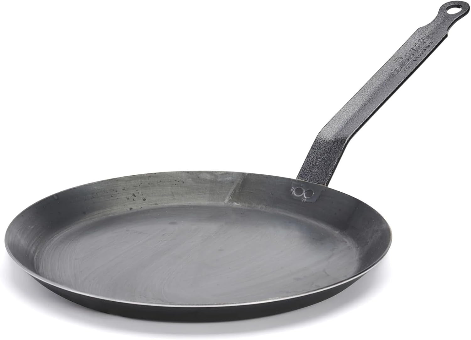 blue-carbon-steel-crepe-tortilla-pan-9-5-diameter-7-75-cooking-surface-ideal-for-making-reheating-crepes-tortillas-pancakes-naturally-non-stick-finish-made-in-france