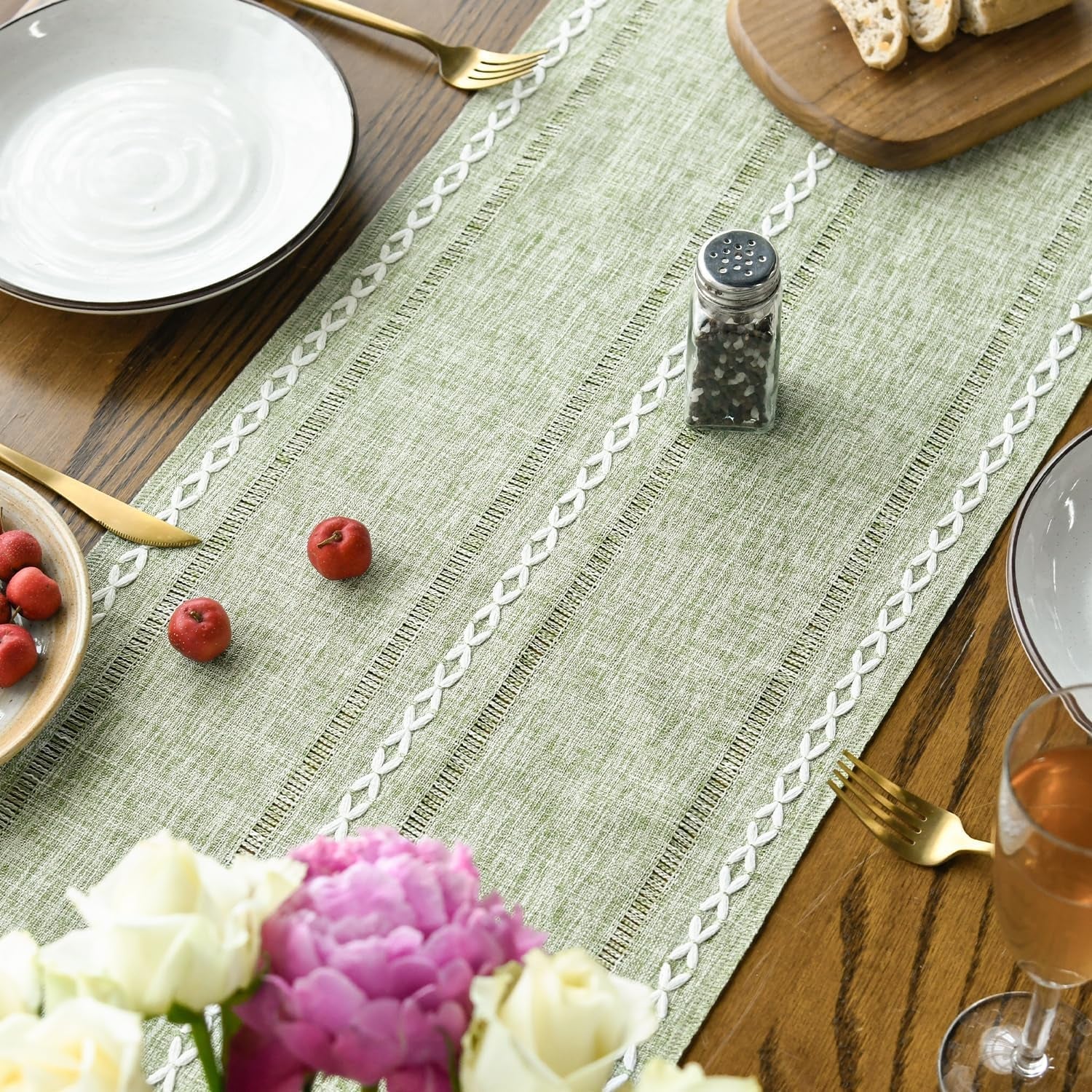 sage-green-rustic-cotton-linen-table-runner-seasonal-embroidered-hollow-kitchen-dining-table-decoration-for-home-party-decor-13x72-inch