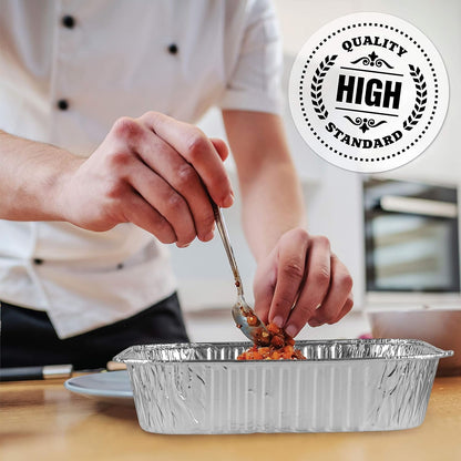 Disposable 8'' X 8'' X 2'' Inch Square Aluminum Tin Foil Baking Pans Bakeware - Cookware Perfect for Baking Cakes, Breads, Brownies, Bread, Meatloaf, Lasagna, Pack of 104
