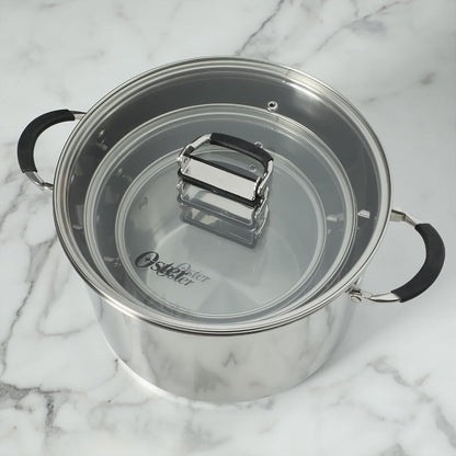 Oster Platinum Silverbolt 6 Piece Stackable Space-Saving Dutch Oven Sauce Pan Cookware Set9