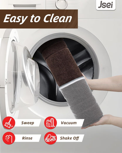 Kitchen Rugs and Mats 2PCS Non-Slip, 20"X32"+20"X48", Brown | Kitchen Rugs for Floor Absorbent and Stain Resistant Kitchen Runner, Machine Washable Rugs for Kitchen, Laundry & Sink6
