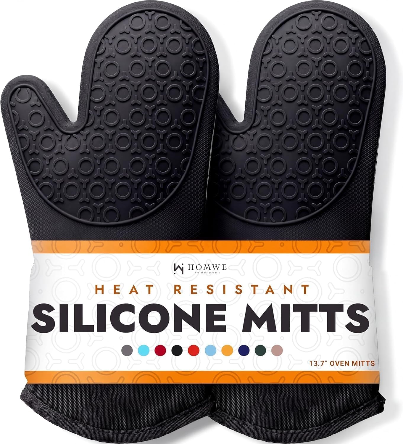 bpa-free-silicone-oven-mitts-ultra-heat-resistant-up-to-500-f-oven-mitts-with-thick-cotton-liner-long-slip-resistant-pot-holders-flexible-oven-gloves-black-13-7