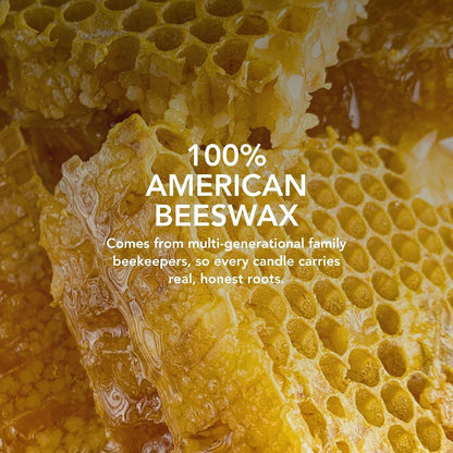 Palo Santo & Bergamot Beeswax Candle, Calming & Grounding, 90+ Hr, 15 Oz6