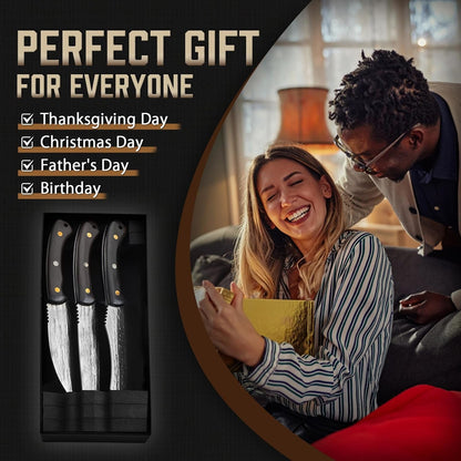 3PCS Hand Forged Butcher Knife Set for Meat Cutting, Gifts for Men6