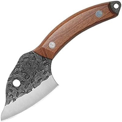 Meat Cleaver Knife, Hand-Forged Boning Knife Fish Killer Knife Kitchen Segmentation Knife Meat Cleaver Stainless Steel Vegetable Cutting Knife (Color : Small)1