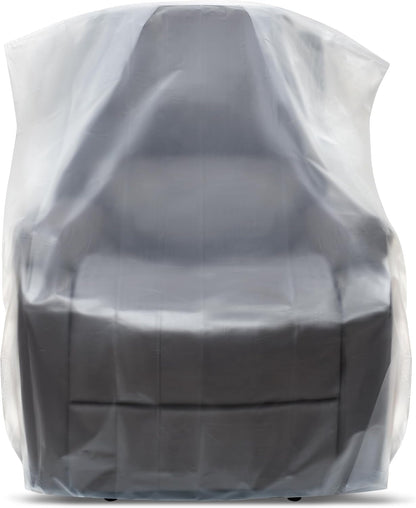 Plastic Furniture Covers for Moving Storage - Heavy-Duty Chair Cover Protectors, Waterproof & Dustproof Clear Moving Bags for Armchair or Recliner - Extra Large Bag Open Size 64 X 42 X 34 Inch9
