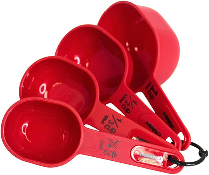 4 Piece Nested Measuring Cups Set, Red1