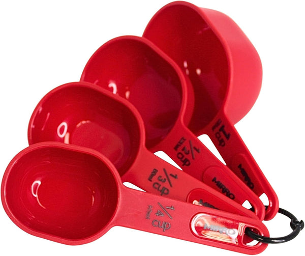 4 Piece Nested Measuring Cups Set, Red1