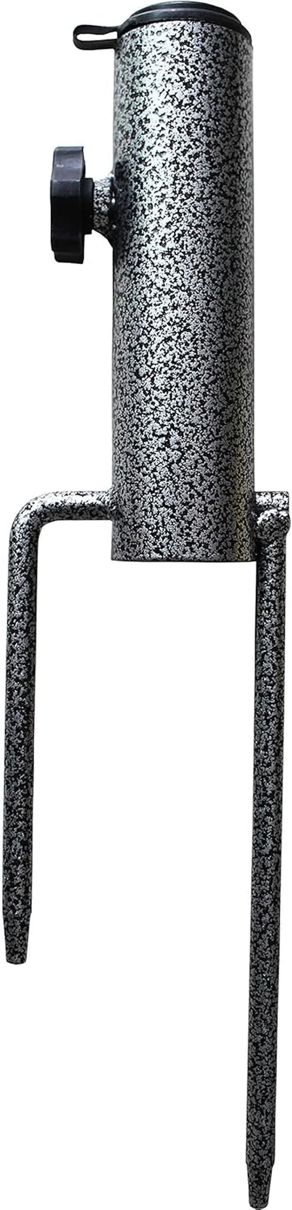 Adjustable Portable Umbrella Base, Upgraded Heavy Duty Metal Holder-Stand-Sand Grass Auger,For Flag, Umbrella, Fishing Rod, Outdoor Park Patio Beach Ground Ideal for Use in Soil, Grass1