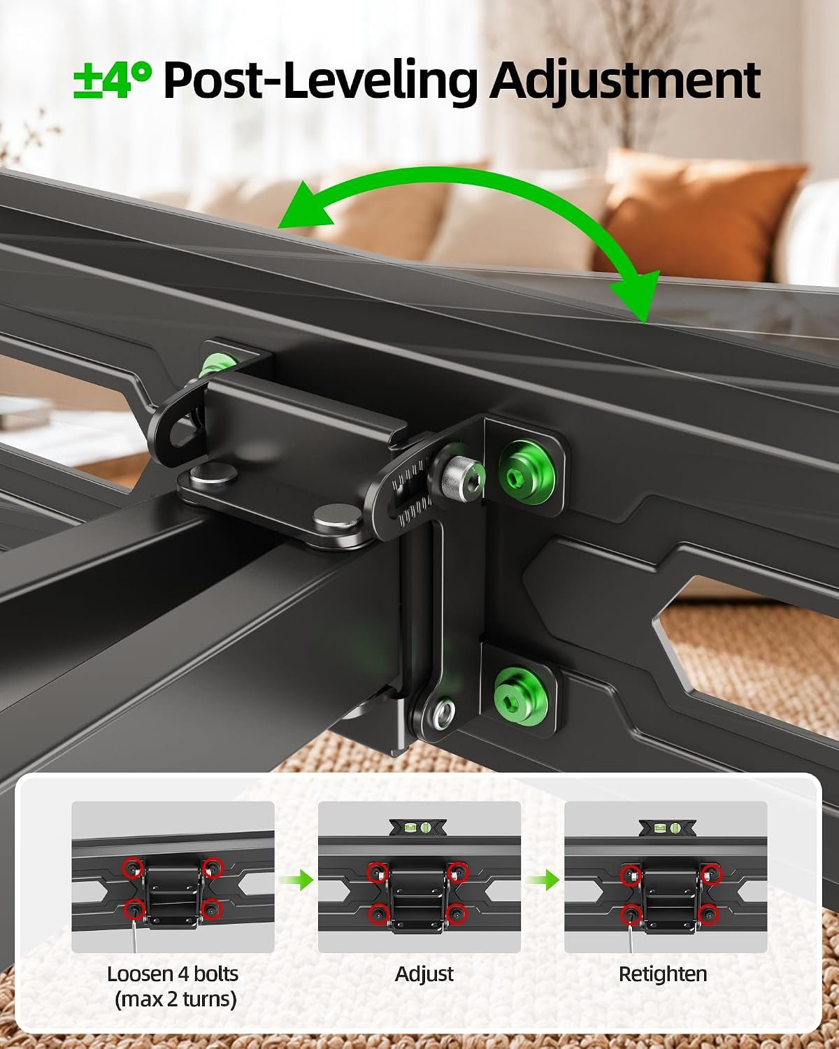 tv-wall-mount-for-32-74-inch-flat-screen-led-4k-up-to-110lbs-full-motion-tv-mount-bracket-with-swivel-tilt-articulating-dual-arms-max-vesa-400x400mm-fits-12-16-wood-studs