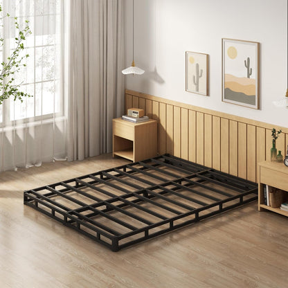 5 Inch Box Spring Queen Size Mattress Foundation with Fabric Cover | Heavy Duty Metal Bed Base, 3000LBS Max Weight Capacity, Noise Free, Easy Assembly, Non Slip, Black5