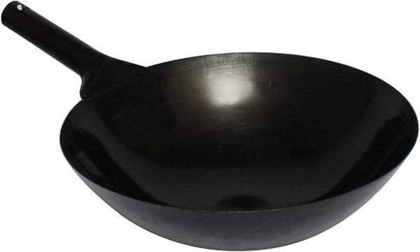 '- 16-Inch Iron Wok Made in Taiwan-Traditional Stir Fry Pan for Chinese Japanese & Cantonese Cooking Large Wok for Stir-Frying Frying1