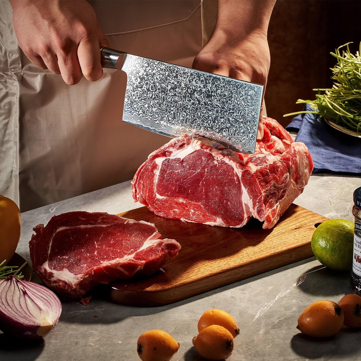 senken-7-piece-damascus-kitchen-knife-set-dynasty-collection-67-layer-japanese-vg10-steel-with-sycamore-wood-handles-chefs-knife-cleaver-bread-santoku-boning-more
