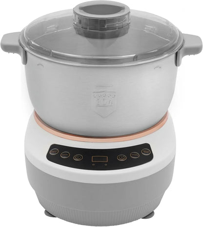 Electric Dough Maker with Ferment Function 5L(4.5QT) Dough Mixer Machine, 304 Stainless Steel Household Flour Kneading Machine for Baking Bread Pizza, Silver6