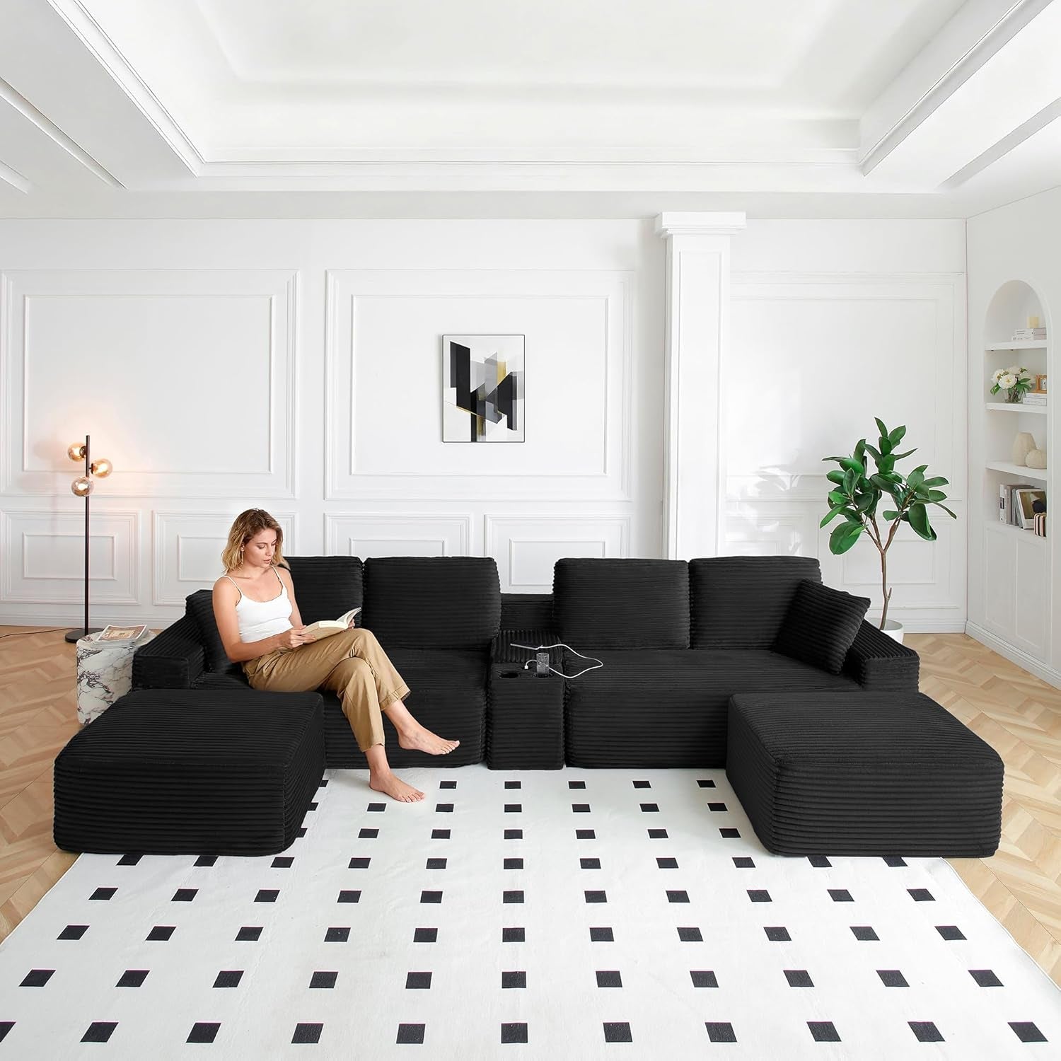 125-oversized-sectional-couches-for-living-room-modern-boneless-cloud-couch-with-ottoman-usb-port-cup-holders-comfy-corduroy-modular-sectional-u-shape-sofa-couch-for-apartment-black-couch-in-a-box