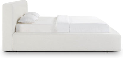 Meena Cream Upcycled Linen Storage King Bed6