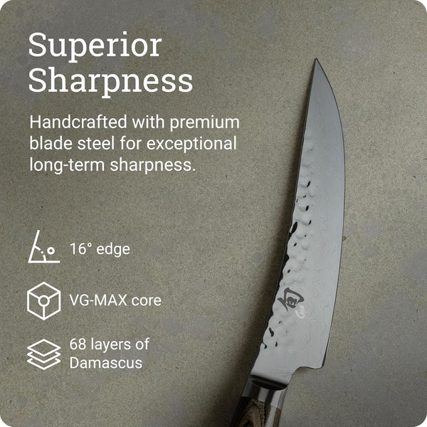 Shun Premier 6" Gokujo Boning Knife, Handcrafted Japanese Boning & Fillet Knife, VG-MAX Core with Damascus Stainless Steel Cladding, Pakkawood Handle, Meat & Fish Tool for Professional and Home Chefs3