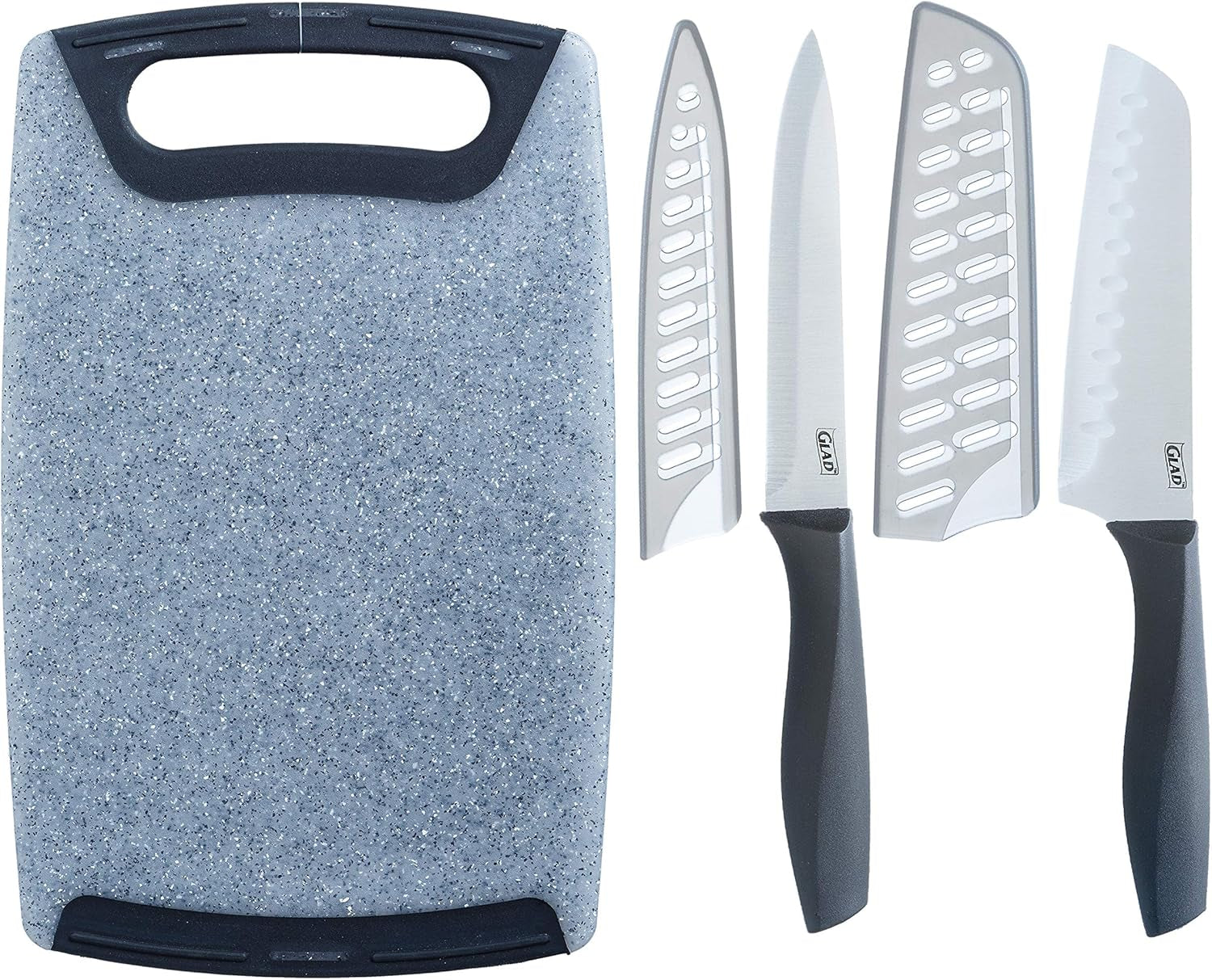 knife-set-with-cutting-board-5-pieces-sharp-santoku-and-utility-knives-with-blade-covers-and-plastic-chopping-block-kitchen-cooking-accessories