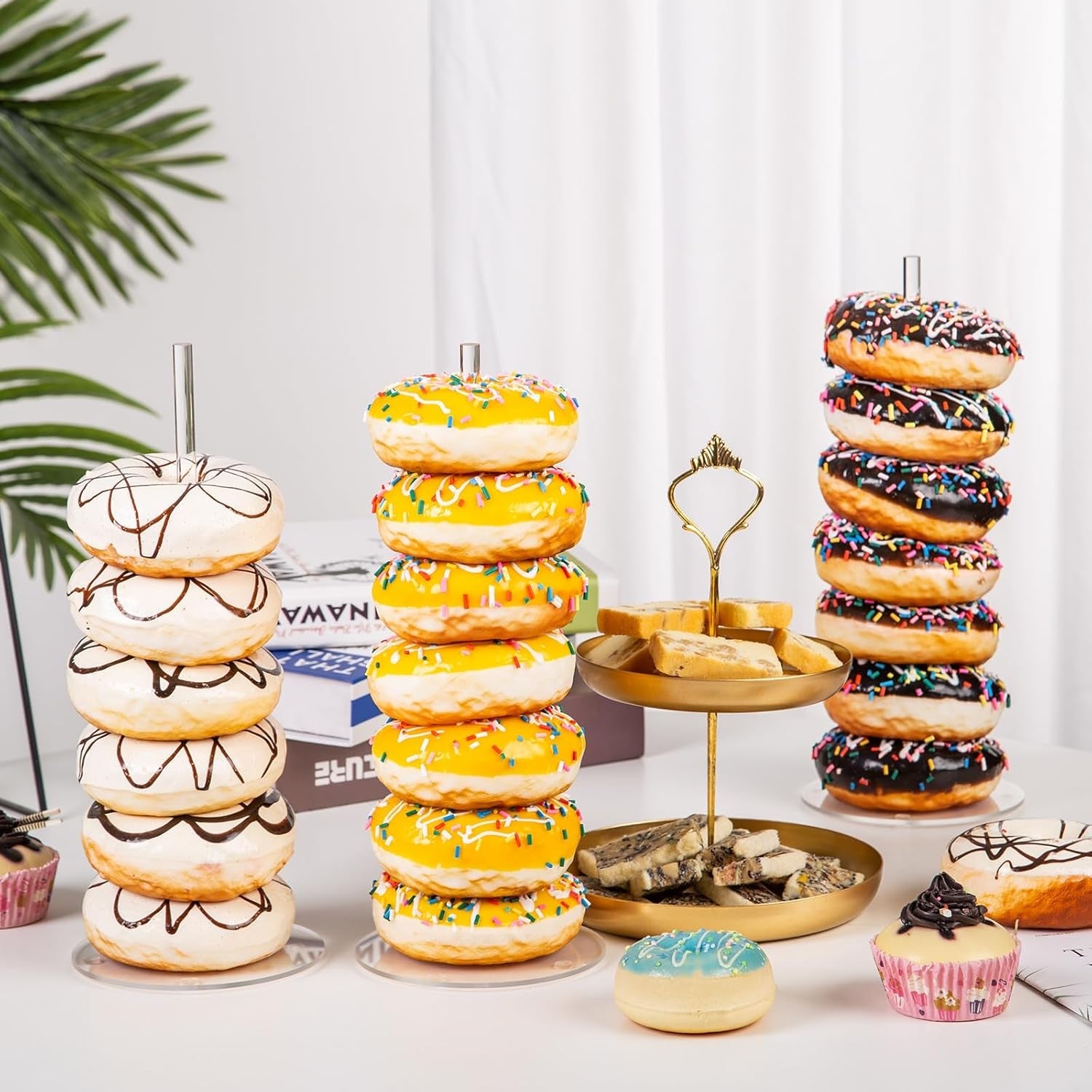 4pcs-acrylic-donut-display-stand-tower-dessert-table-holder-for-donuts-bagels-doughnuts-perfect-for-parties-christmas-birthday-new-year