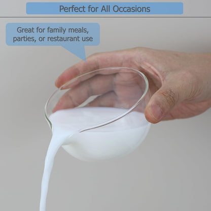 Glass Bowls Drizzling Preparing Tool with Spout (300Ml * 2)8