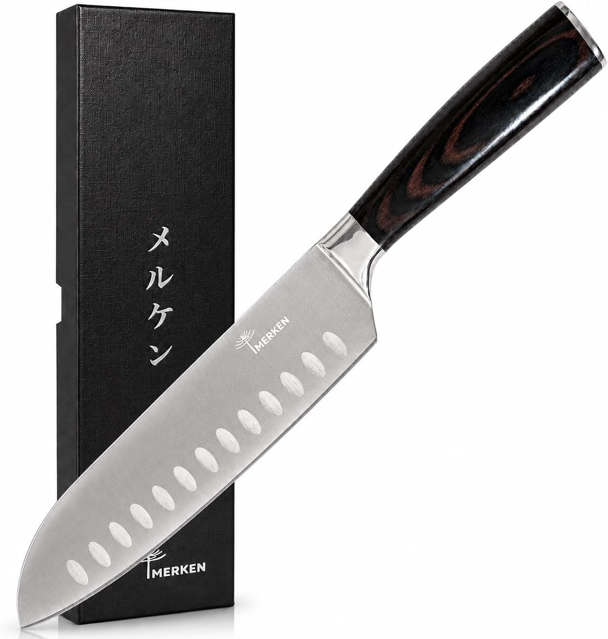 7-inch-santoku-kitchen-knife-high-carbon-stainless-steel-hollow-edge-blade-for-fast-slicing-comfortable-pakkawood-handle-gift-ready-box-hand-wash-for-easy-care