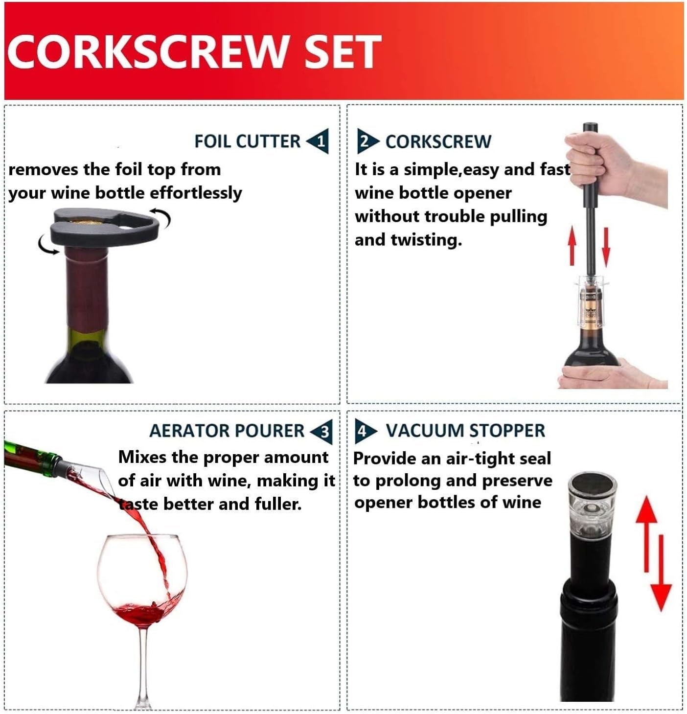 air-pressure-pump-bottle-opener-with-foil-cutter-aerator-pourer-vacuum-stopper4pcs-simple-cork-remover-efficient-corkscrew-bottle-opener-great-for-wine-lovers-perfect-wine-gift