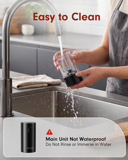 Larger Capacity Rechargeable Electric Salt and Pepper Grinder Set7