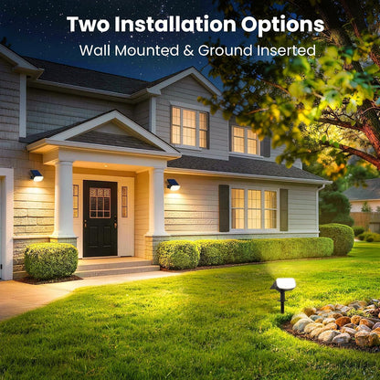 Solar Spot Lights Outdoor Waterproof, Solar Spotlights, 2 Pack3