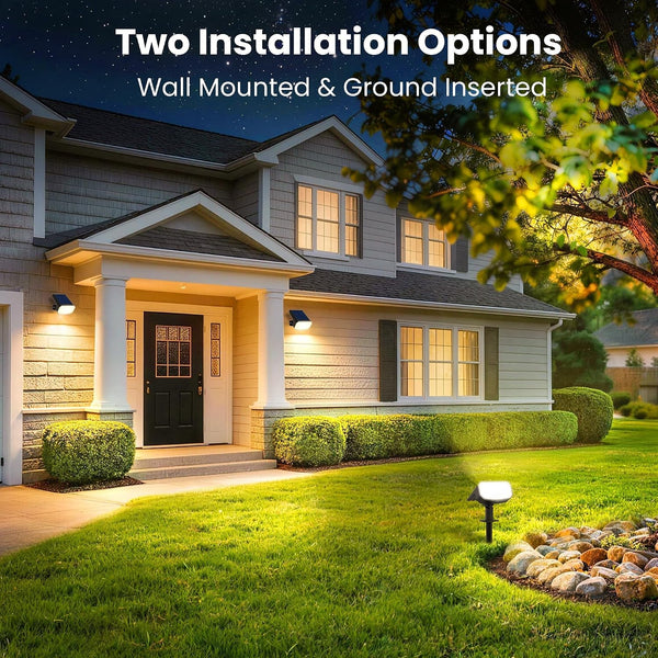 Solar Spot Lights Outdoor Waterproof, Solar Spotlights, 2 Pack3