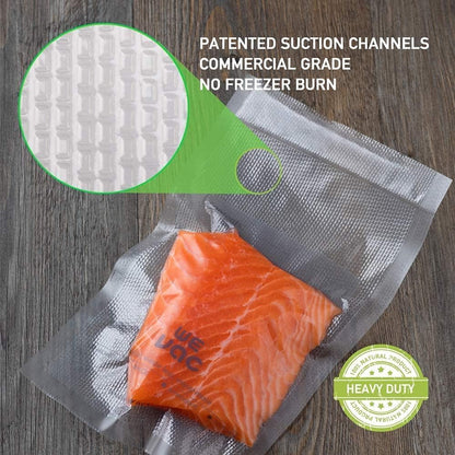Vacuum Sealer Bags 8X12" 100 Quart for Food Saver Vacuum Seal Machine2