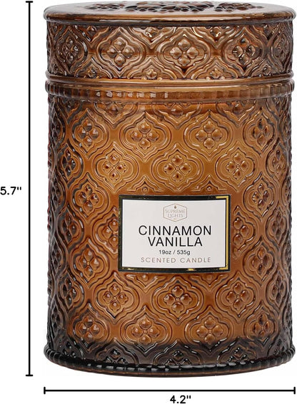 Fall Candle, Cinnamon Vanilla Spice Candles, 19Oz Large Candle7
