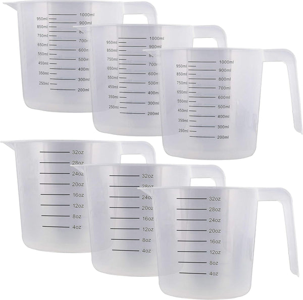 Plastic Measuring Cups with Handles - 32 Oz (1000 Ml)1