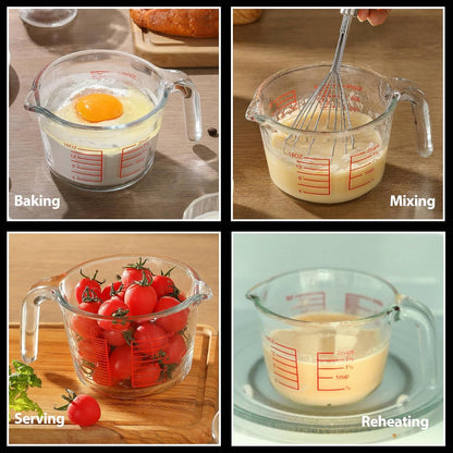 Glass Measuring Cup for Baking and Cooking, Apartment Kitchen Tools (16 Oz)3