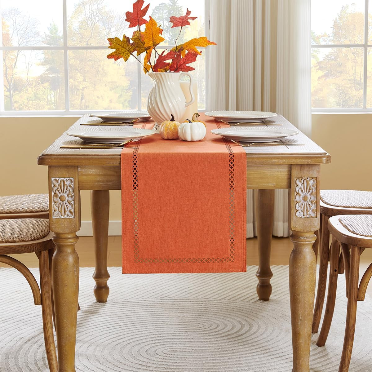 orange-burlap-table-runner-fall-table-runners-72-inches-long