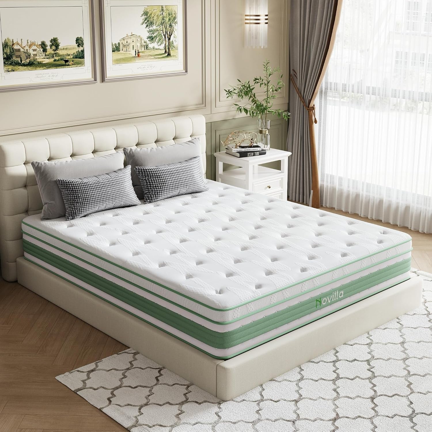 king-size-mattress-14-inch-hybrid-mattress-in-a-box-gel-memory-foam-individual-pocket-springs-medium-firm-motion-isolation-cool-sleep-pressure-relief-certipur-us