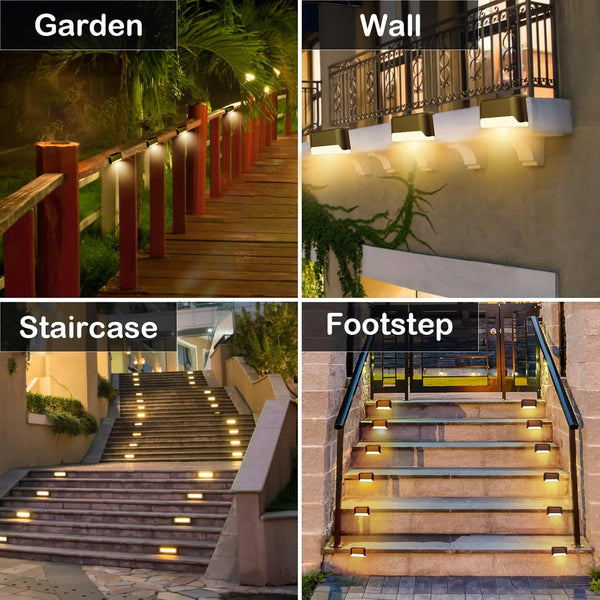 Solar Deck Lights Outdoor, 20 Pcs Solar Step Lights, Waterproof LED Solar Lights for Outdoor Stairs, Step, Fence, Yard, Patio, Railing, Garden and Pathway7