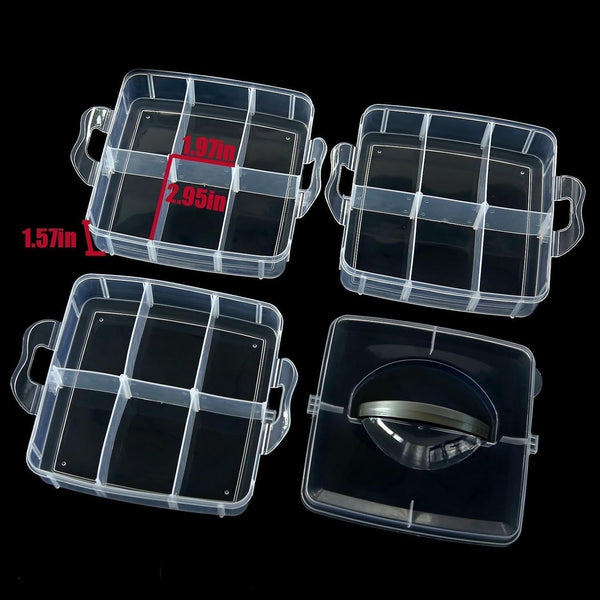 2Pack 3-Tier Stackable Bead Storage Container Box 18 Compartments Organizer7