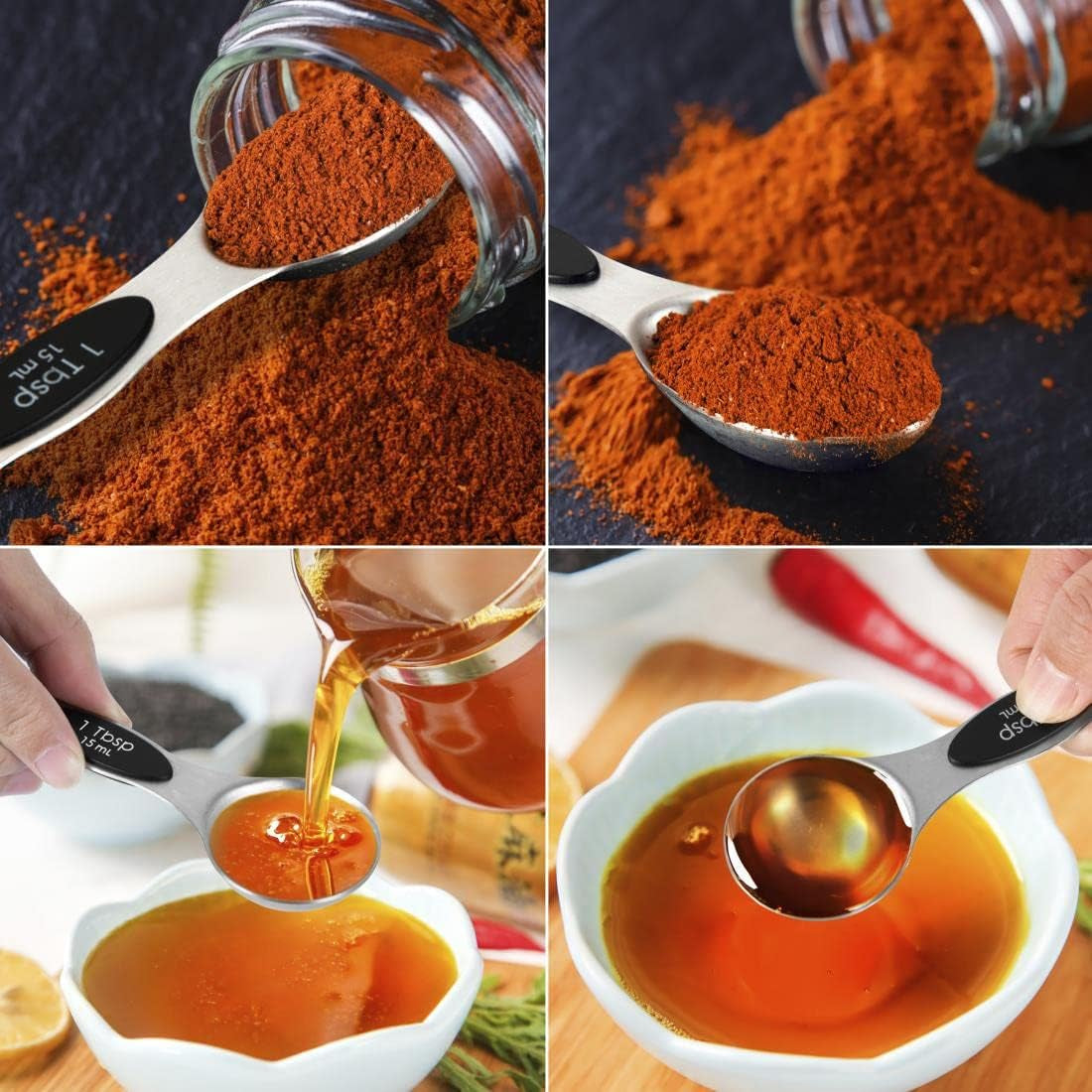 16-pieces-measuring-cups-and-magnetic-measuring-spoons-set-stainless-steel-8-measure-cups-with-silicone-handle-and-7-double-sided-magnetic-measure-spoons-1-leveler