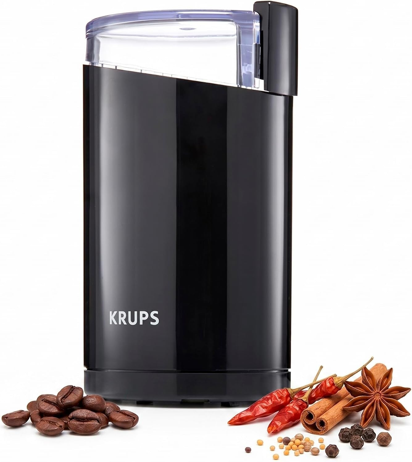 precision-electric-coffee-grinders-3-oz-capacity-200w-motor-stainless-steel-blades-for-uniform-grinding-of-beans-herb-and-nuts-coffee-and-spice-grinder-electric-black