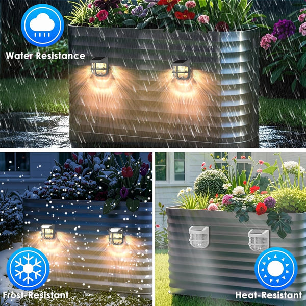 Energetic Solar Powered Garden Lights with Dusk to Dawn Sensors, Gray, 3 Pack4
