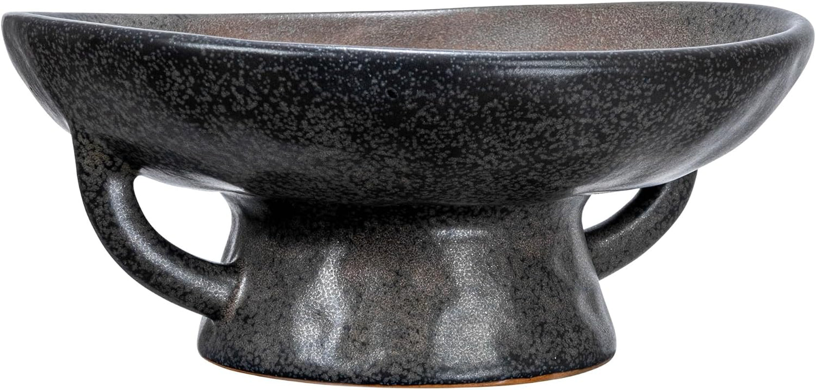 creative-co-op-stoneware-bowl-with-handle-and-base-black-reactive-glaze