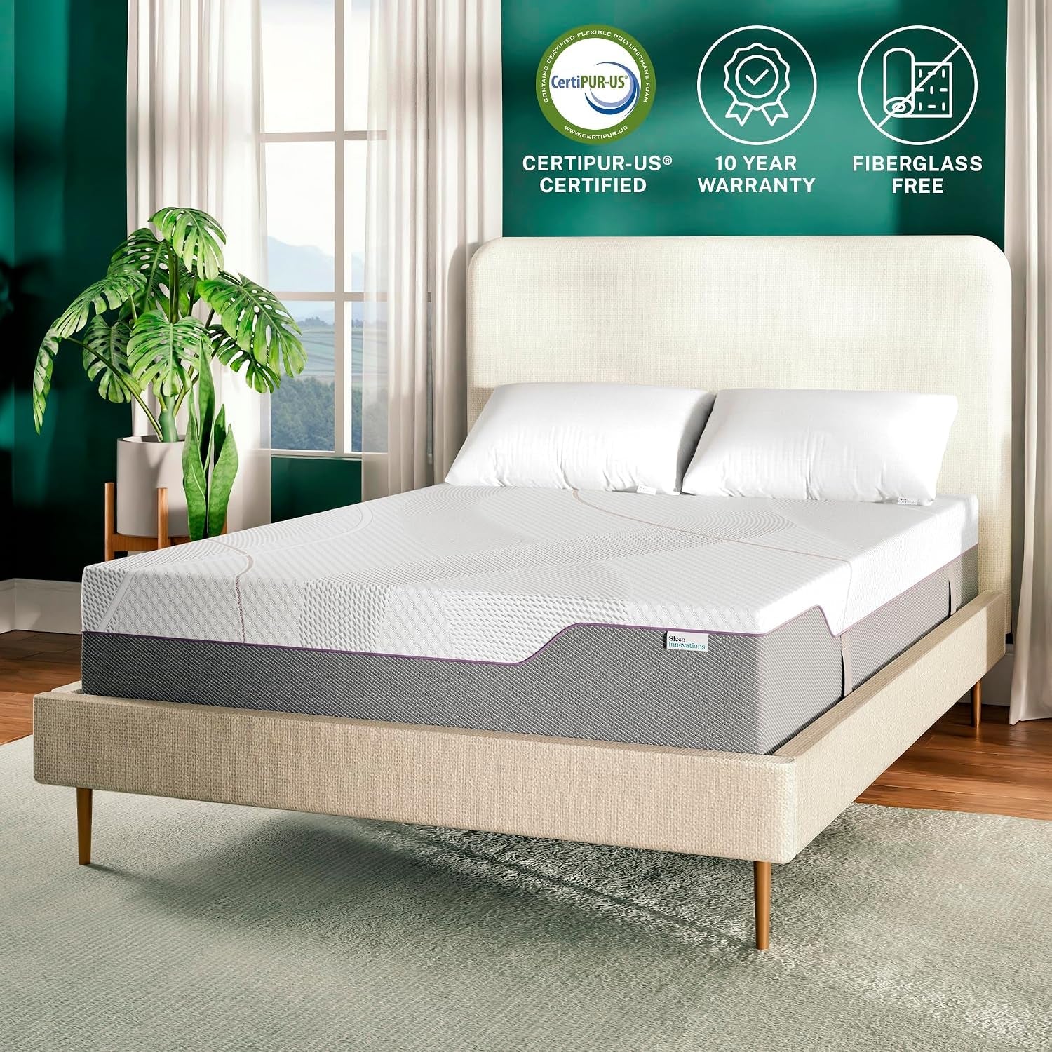marley-12-inch-green-tea-gel-memory-foam-mattress-full-size-bed-in-a-box-medium-firm-feel