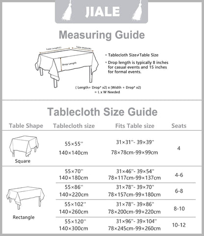 Tablecloths for Rectangle Tables,Cotton Linen Table Cloth Waterproof Tablecloth Wrinkle Free Farmhouse Dining Tables Cover,Soft Fabric Table Cloths with Tassels,Grey,55" X 70",4-6 Seats6