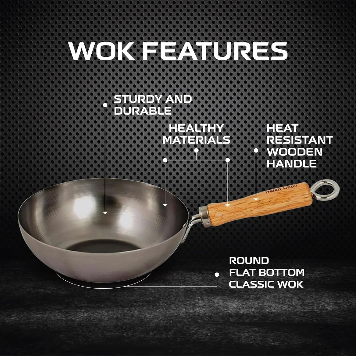 carbon-steel-mini-wok-8-inch-flat-bottom-chinese-stir-fry-pan-with-rubberwood-handle-for-single-serve-stir-fry-fried-rice-noodles-and-asian-cooking