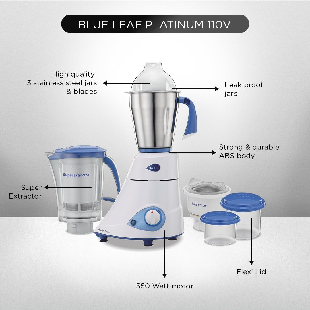 blue-leaf-platinum-550-watts-3-jar-indian-mixer-grinder-110-volts
