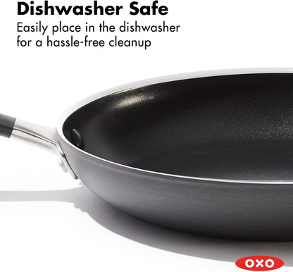 OXO Nonstick 8” and 10” Frying Pan Set, Pfas-Free Ceramic Skillets, Dishwasher & Oven Safe, Stay-Cool Silicone Handle7