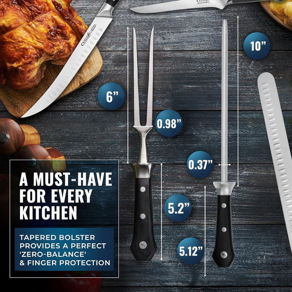 Butcher Knife Set, 5-Piece Slicing Carving Knives for Meat Cutting6