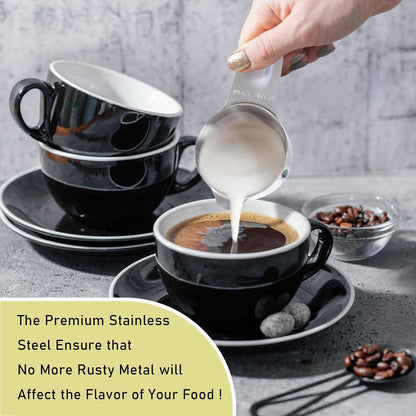 2PCS 1/2CUP (120ML, 4OZ) Measuring Cup, 18/8(304) Stainless Steel4