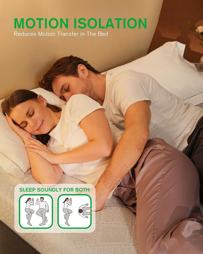 Queen Size Mattress, 10 Inch Cooling-Gel Memory Foam Mattress Made in USA, Certipur-Us Certified Mattresses in a Box, Medium Firm, Pressure Relief, Motion Isolation, CY-10-Q-V6